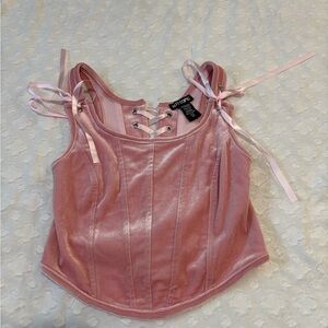 Topia Pink Bustier Tank Top